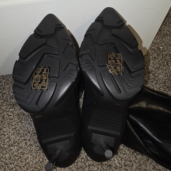 Azalea Wang MCARTNEY Thigh High Over The Knee Stretch Stiletto Boots SZ9 - Picture 10 of 11